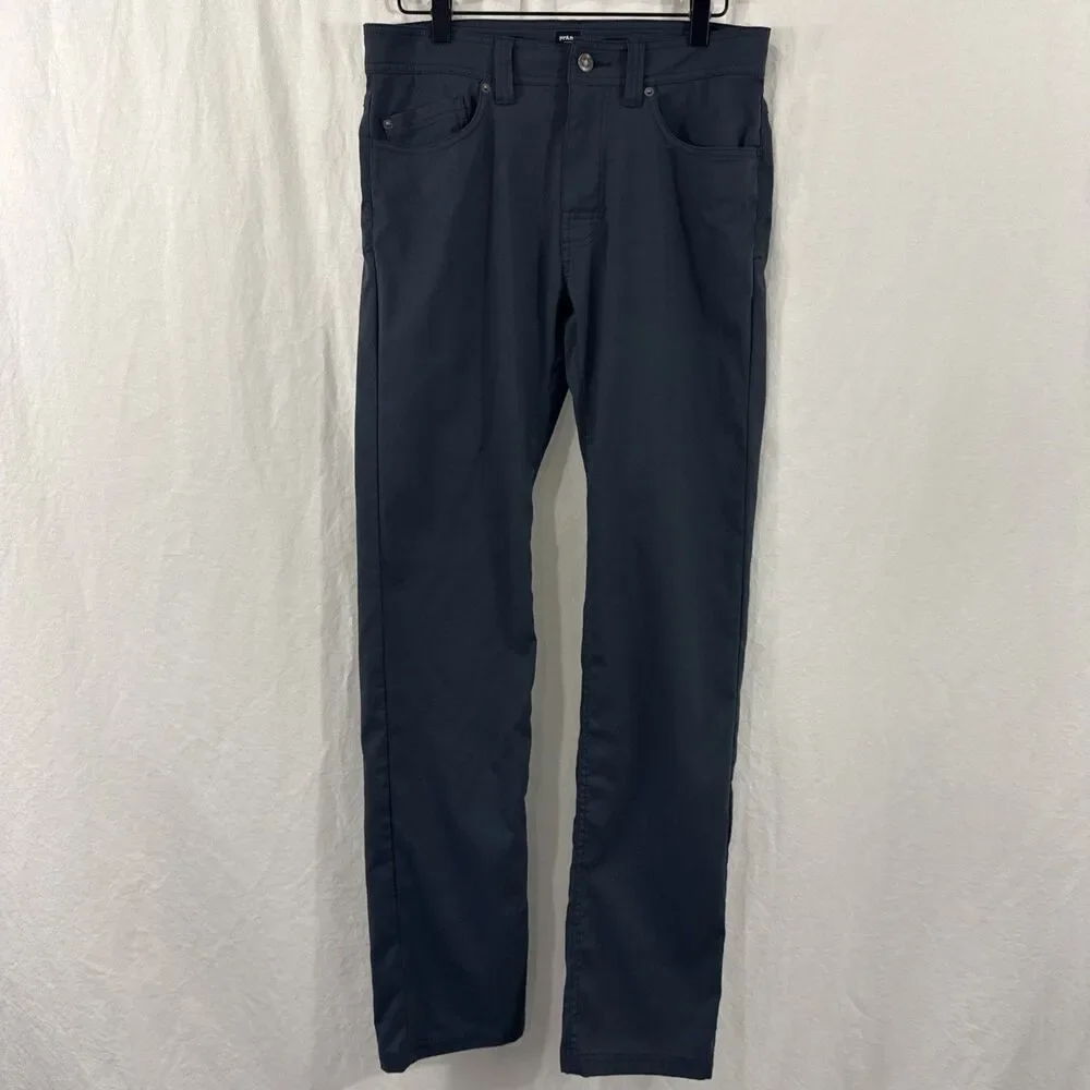 Prana Brion Blue Hiking Pants Mens Sz 30/34 Standard Fit Gorpcore Outdoor